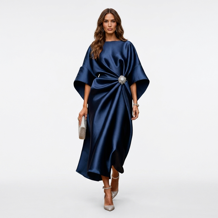 SIOBHÁN | Long Evening Dress with Luxurious Details and Timeless Elegance