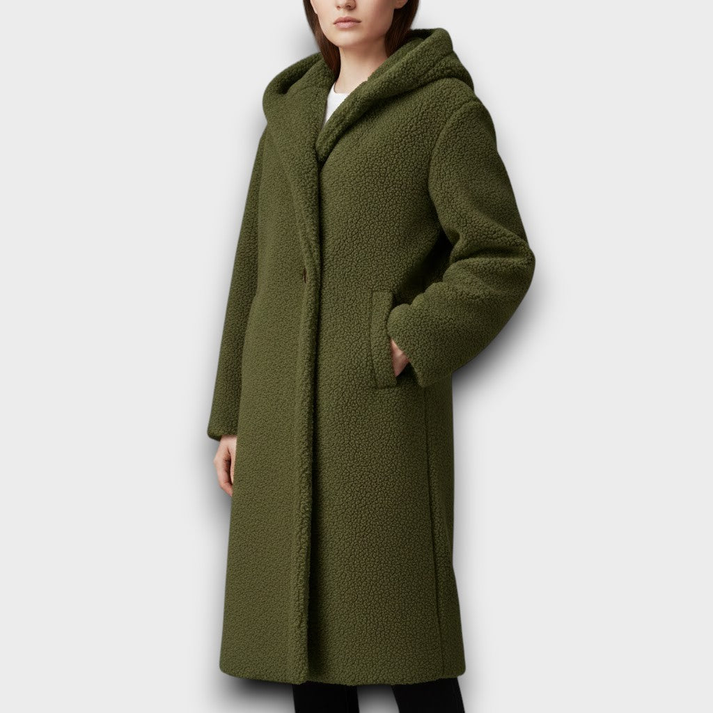 Siobhán - Long Hooded Teddy Coat
