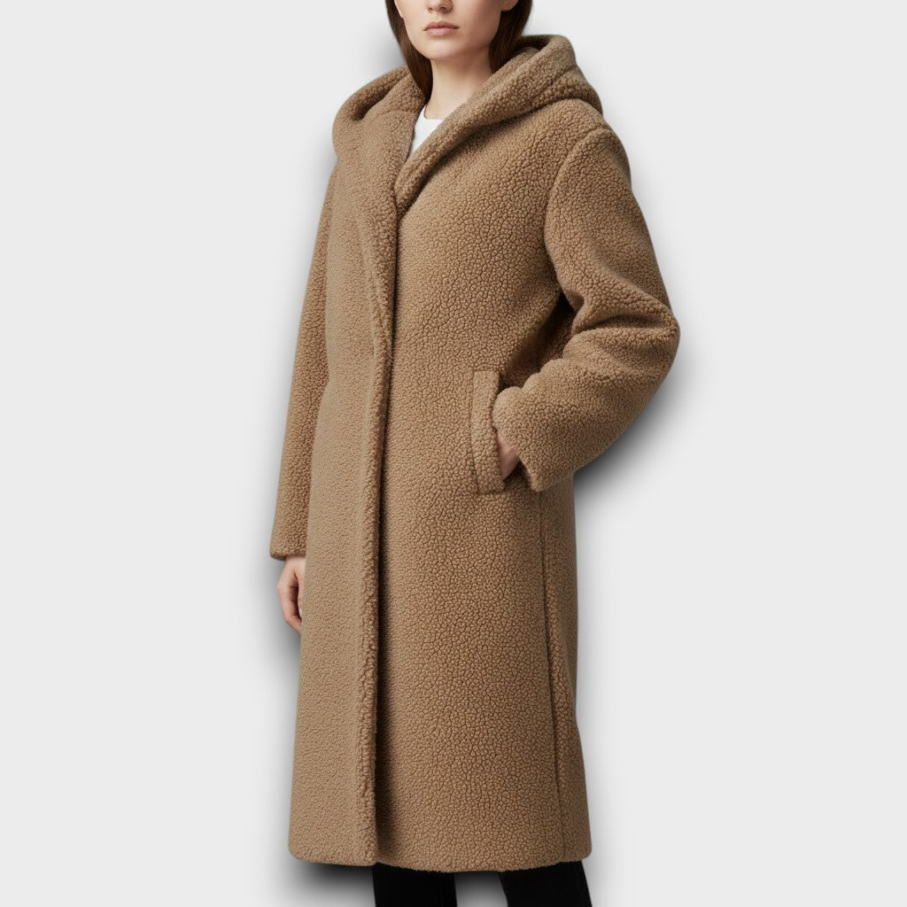 Siobhán - Long Hooded Teddy Coat