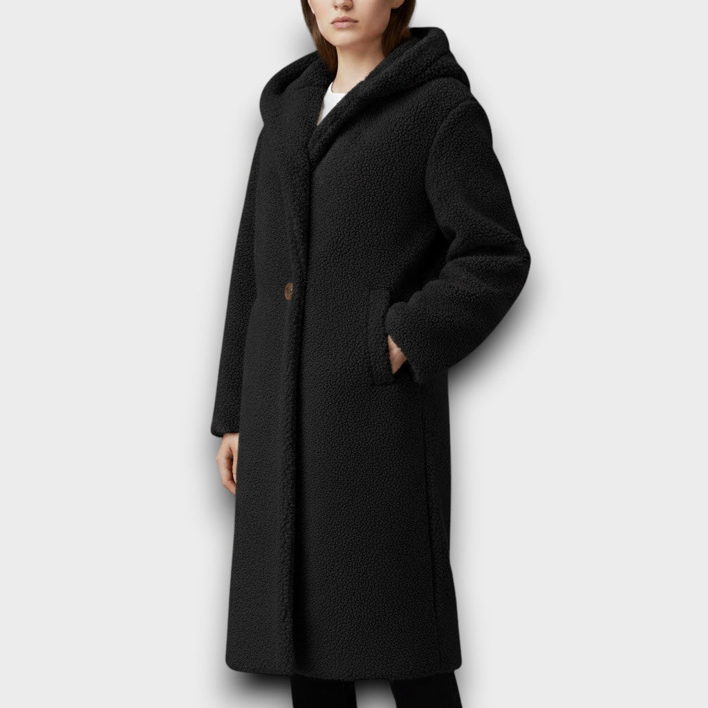 Siobhán - Long Hooded Teddy Coat
