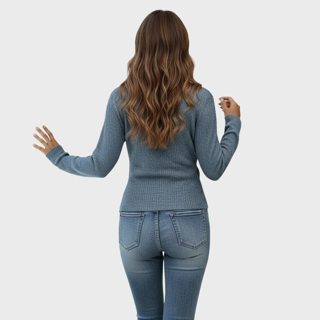 Sinéad | Structured V-Neck Pullover