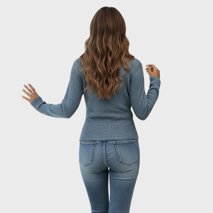 Sinéad | Structured V-Neck Pullover