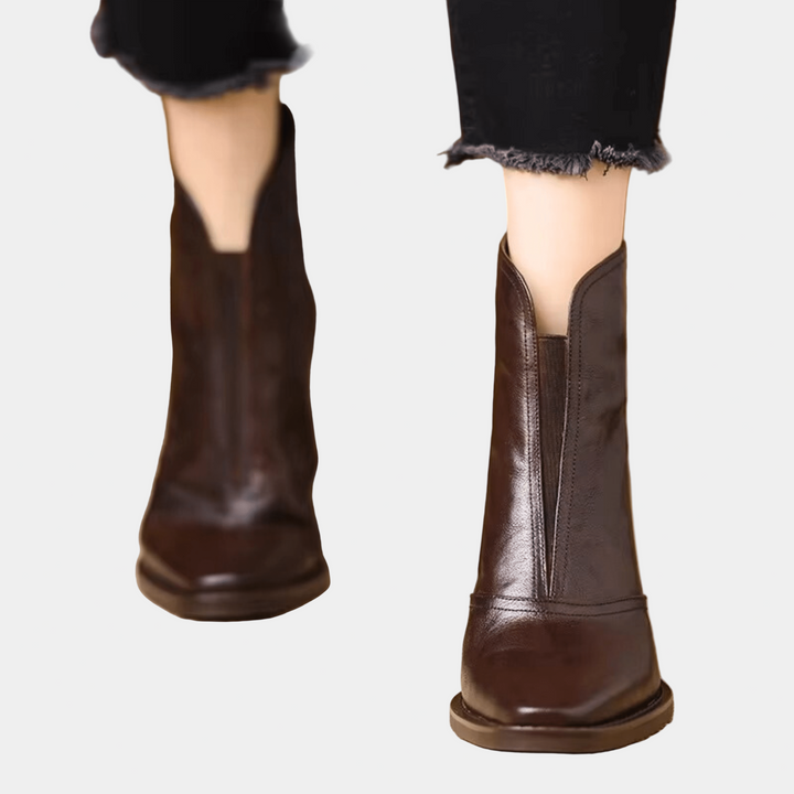 Saoirse - Elegant Ankle Boots with a Mid-Height Heel