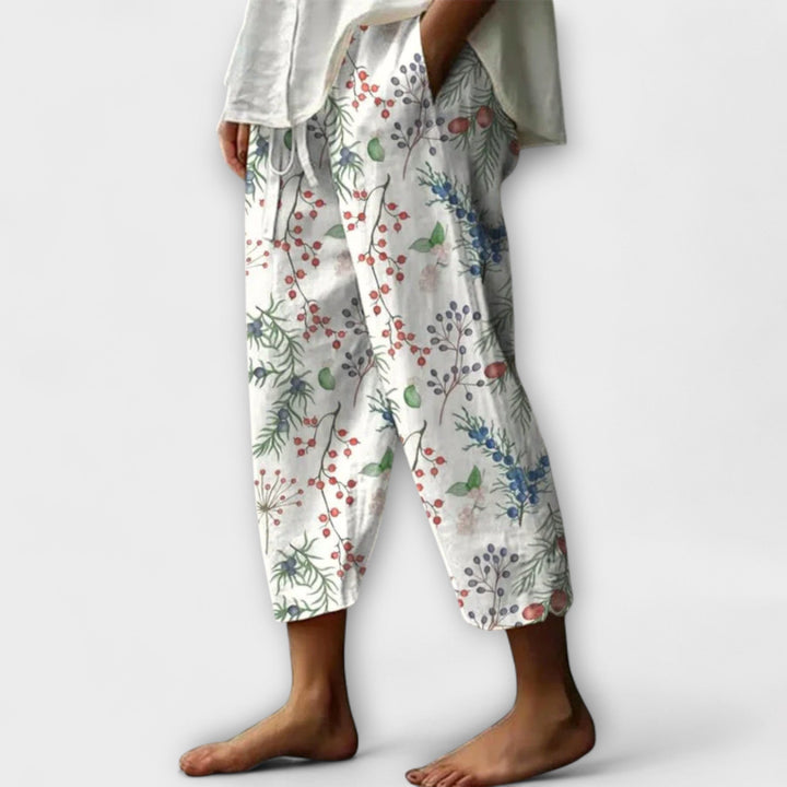 Órla - Wide-Leg Printed Pants