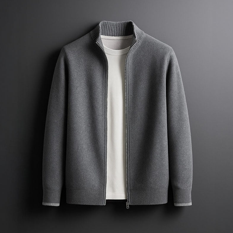 Cormac | Zip-Up Knit Cardigan