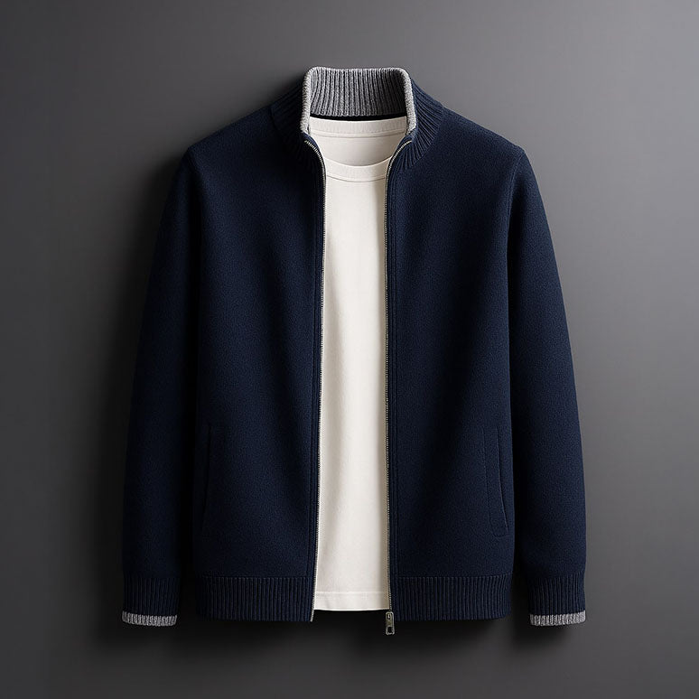 Cormac | Zip-Up Knit Cardigan