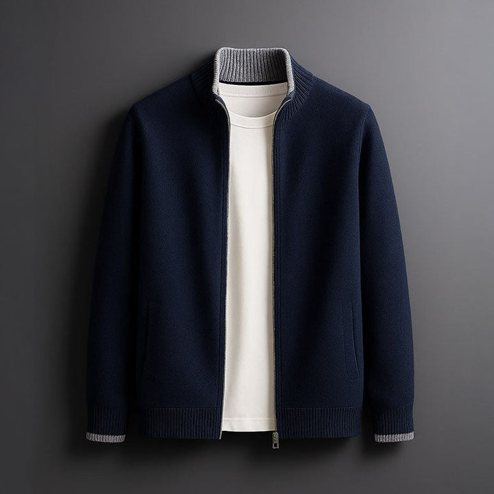Cormac | Zip-Up Knit Cardigan